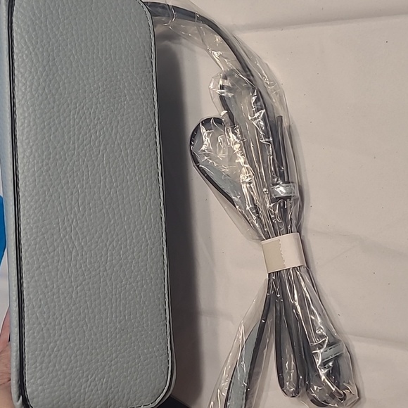 NWT London Fog Women's Ellie Dome Crossbody Bag Color Denim Blue - Picture 10 of 10